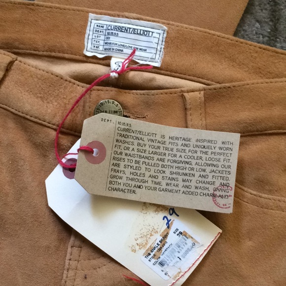 Current Elliot lamb suede ankle skinnies - Picture 8 of 10